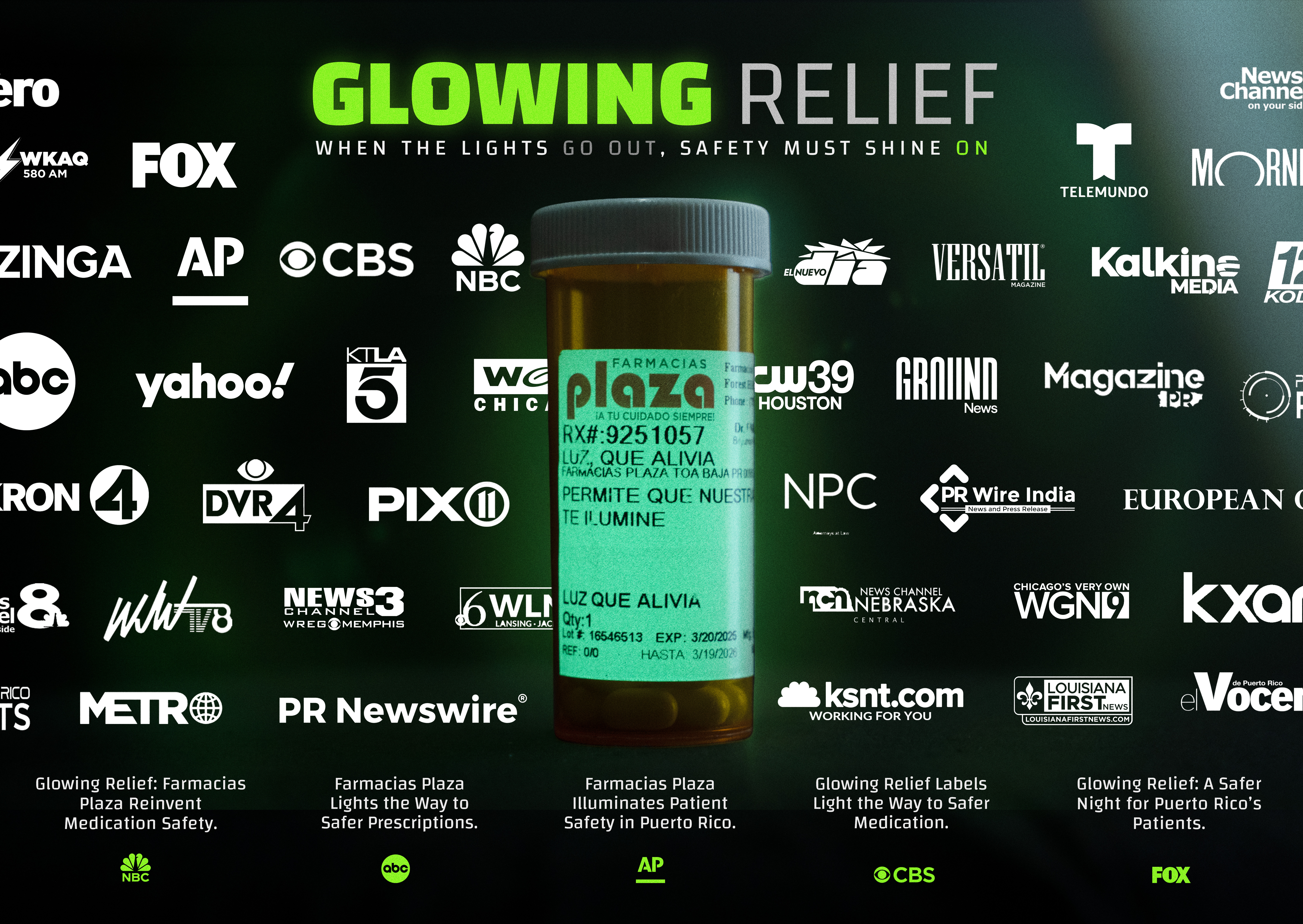 Glowing Relief — PR Board